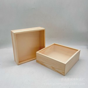 Solid Wood <b>Square</b> Shadow Box Photo <b>Frame</b> Handmade Display Case Pine Gift Box DIY Decoration 3D Mounting Stand - Product Image 4