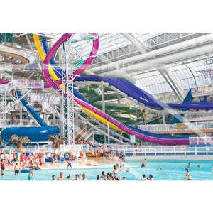 Équipement de parc à thème amusant aquatique de haute qualité Parc aquatique Baril et toboggan Toboggan de piscine - Product Image 6