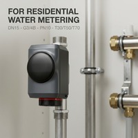 Compteur d'eau à ultrasons DN15-DN40 IP68 Classe 2 Lecture à distance pour l'alimentation en eau résidentielle, commerciale et industrielle