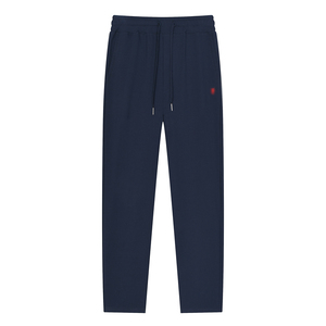 Dropshipping <b>Slim</b> Fit Workout Sweatpants Flat Front Side Zipper Pockets 100 Cotton Men's <b>Jogger</b> Pants - Product Image 3