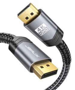 JSAUX Displayport Stecker auf Displayport Stecker DP zu DP 4k Video Kabel