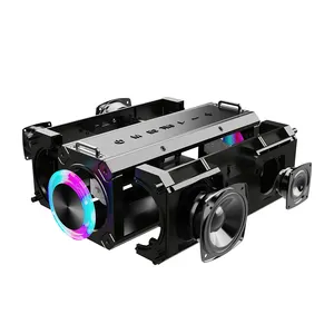 120W Triple EQ-Effekte mit DSP-TWS-Anschluss Tragbarer Gurt Wasserdichte RGB-Licht-Außen lautsprecher