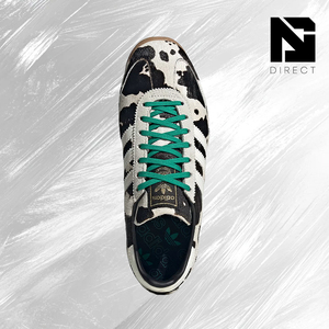 Adidas Wmns Sl72 Og 'Cowprint - Core Black Court Green' Chaussures rétro à lacets à bout rond style baskets de marche - Product Image 4