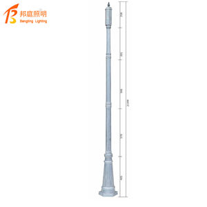 Extérieur Rétro Cour Double Tête Étanche Européenne Villa Communauté Jardin Paysage Lampes Parc Pelouse Lumières High Pole Lights - Product Image 1