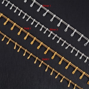 Pulseras Sencillas de Acero Inoxidable, Tobilleras de Metal con Dijes, Joyería Sencilla de Verano para Mujer, Regalo - Product Image 4