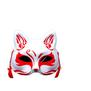 Cosplay-Spielzeug Halloween Feiertag Dekoration Requisiten Fuchsmaske Glocke Tiger niedliches Kätzchen Kostüm Party Kunststoff-Masken - Product Image 1