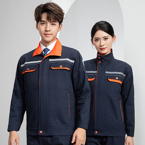 Cotton Workwear Suit Uniform Worker <strong>Overalls</strong> <strong>Construction</strong> Building Industrial Reflective Safety Coveralls Hi Vis Shirt Work Wear - Product Image 5