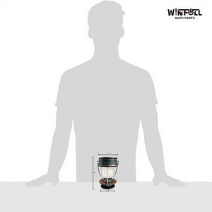 Lanterne LED solaire rétro étanche avec sangle et crochet de suspension pour jardin, cour, route, camping, éclairage décoratif extérieur - Product Image 2