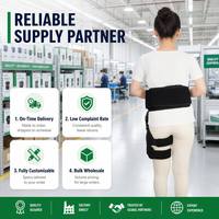 Orthèse de hanche et de genou de qualité médicale, attelle stabilisatrice articulée pour la hanche et le genou, pour les soins post-opératoires en milieu hospitalier