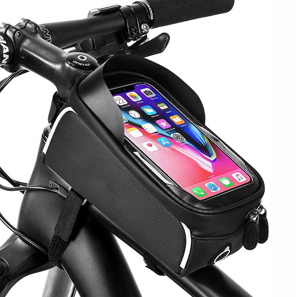 Sac de vélo étanche pour cadre tubulaire supérieur de vtt, sacoche pour téléphone portable, sacoche cyclisme, accessoires de bicyclette