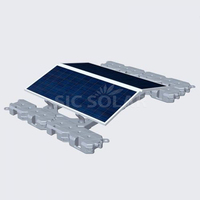 Système solaire flottant Énergie solaire HDPE Ponton flottant Maison Lac Flotteur Système d'énergie solaire