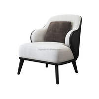 Fauteuil inclinable d'intérieur de luxe, acier inoxydable argenté, meubles en tissu, hôtel, appartement, fauteuil simple de loisirs léger