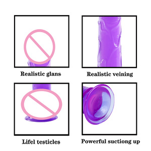 Jiuxi Dildo réaliste coloré, Jouet sexuel féminin pour le commerce extérieur, Produits sexuels pour adultes, Dildo réaliste grande taille en gros - Product Image 4