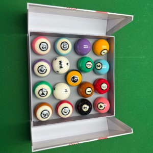 Ensemble de billes de billard Dynaspheres Titan WNT Crystal, billes officielles du World Nineball Tour, billes de billard professionnelles de 57,2 mm pour le jeu de 8 boules - Product Image 5