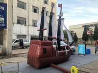 Mini bateau Pirate gonflable, jouet décoratif, modèle