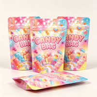 Sachet Mylar Personnalisé Refermable Anti-Humidité et Anti-Odeur pour Bonbons et Gummies, Emballage Alimentaire avec Encoche de Déchirement
