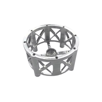 Soporte cilíndrico de aluminio en bruto mecanizado por CNC personalizado, fresado de 5 ejes, componente de repuesto ligero para motocicleta.