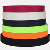 Sangle de polyester de sangle d'accessoires de sacs durables lisses colorés populaires en petits pains