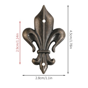 Protections d'<span class=keywords><strong>angle</strong></span> décoratives en alliage de zinc pour boîtes cadeaux en bois, bandes de protection d'<span class=keywords><strong>angle</strong></span> en tôle, couvre-angles - Product Image 6