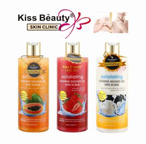 Sabun Mandi Pemutih Kulit Kiss Beauty Label Pribadi, <span class=keywords><strong>Gel</strong></span> Mandi Pengelupas Kulit Berbusa, Perawatan Kulit Tubuh Grosir OEM/ODM - Product Image 2
