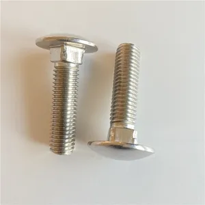 M16 X 150mm Din 603 Carriage Bolts Stainless Steel Flat Head Square Neck Zinc Plated Carriage Bolt