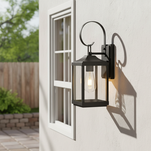 Lámpara de Pared <span class=keywords><strong>Exterior</strong></span> Vintage de 18 Pulgadas, Cuadrada, para Jardín, 1 Luz, Impermeable IP44, 3000K, Estilo <span class=keywords><strong>Farol</strong></span> - Product Image 3