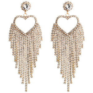Pendientes <span class=keywords><strong>de</strong></span> tuerca con flecos y borlas <span class=keywords><strong>de</strong></span> corazón para mujer, accesorios <span class=keywords><strong>de</strong></span> <span class=keywords><strong>moda</strong></span>, <span class=keywords><strong>2022</strong></span> - Product Image 1