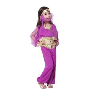 Disfraz de Danza del Vientre para Niñas, Color Morado, Disfraz de Princesa Árabe para Halloween, Carnaval, Espectáculos, Fiestas de Disfraces - Product Image 3