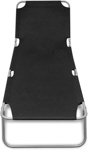 Hangrui High Quality Steel <strong>Tube</strong> Folding Reclining Beach Camping Bed Portable Iron Modern Leisure Outdoor Use Hotels Park 600D - Product Image 3