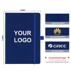Libreta A5 con Logotipo Personalizado al por Mayor, Correa Elástica, Portaplumas, Libreta de PU con Logotipo Impreso, Diario, Bloc de Notas, Libreta de Cuero PU - Product Image 5