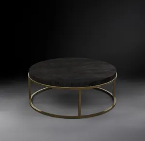 Özelleştirilmiş lüks modern sehpa seti metal yemek masası yuvarlak masalar