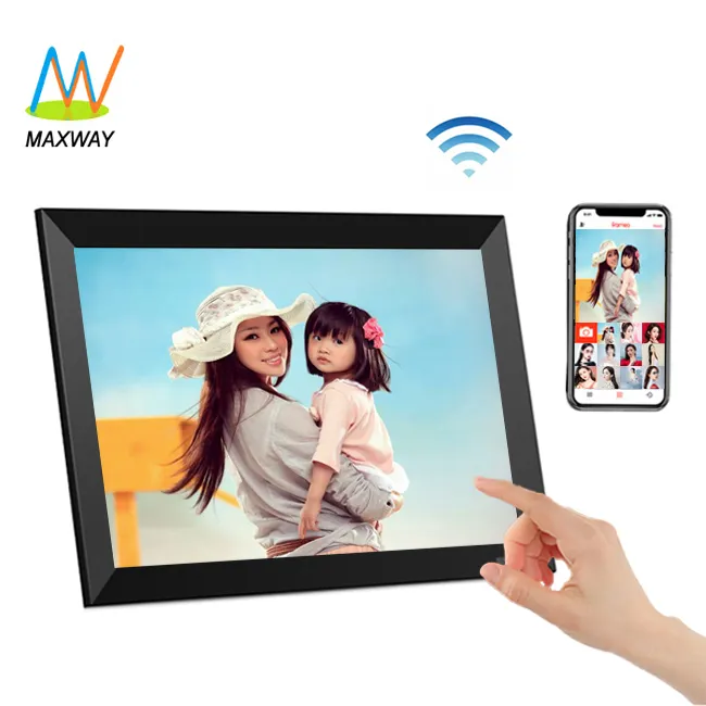 Wifi ענן מגע מסך 10 אינץ אלקטרוני תמונות דיגיטלי Slim LCD תמונה מסגרת 10 אינץ