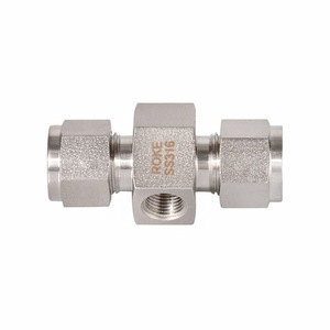 ROKE Stainless Steel Double Ferrule <b>Connector</b> Metric 2-50mm Internal Thread High Pressure Crimp <b>Quick</b> Connect - Product Image 1