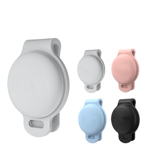 LLavero de silicona con etiqueta de aire para perros y mascotas, soporte de Airtag personalizado, color negro mate, <span class=keywords><strong>2022</strong></span> - Product Image 1