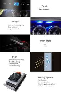 Özel <span class=keywords><strong>mini</strong></span> 8 şişe şarap soğutucu, küçük şarap soğutucu <span class=keywords><strong>mini</strong></span> şarap soğutucu 8 şişe - Product Image 3