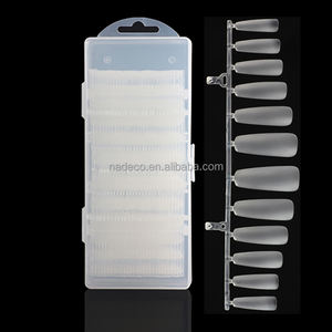 NADECO-<span class=keywords><strong>uñas</strong></span> acrílicas para salón de belleza, cobertura completa XXL, puntas de <span class=keywords><strong>uñas</strong></span> artificiales, superfinas, francesas, no curvadas C, para ataúd francés - Product Image 5