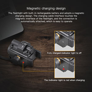 Рекламный Магнитный светодиодный лазерный фонарь 1000 люмен, Зеленый Лазерный фонарь combo 5w, тактический фонарь - Product Image 5