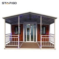Chalet de ski pliable et extensible à double aile de 30 pieds, conforme aux normes européennes, avec salle de bain principale et salon, plancher isolé