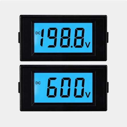 D69-30(5135 Type) DC Voltmeter LCD with Backlight 8-12V Isolated Power Supply Multiple Measure Range Class 1 Voltage Meter Dc