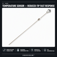 Thermocouple anti-vibration HUADONG pour four à haute température d'usine sidérurgique, tube en alliage résistant à la corrosion à haute température