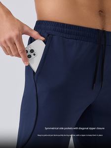 Vente <span class=keywords><strong>en</strong></span> gros – Prêt à expédier – Pantalon de sport mi-taille pour homme, séchage rapide, respirant, coupe droite, idéal pour le printemps, l'été, le fitness et la course <span class=keywords><strong>en</strong></span> extérieur - Product Image 4