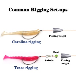 Thép Carbon Lớn Hookset 25 cái/túi Đen Nickel Bù Đắp 1/0 #2/0 # Rộng Khoảng Cách Móc Sâu - Product Image 4