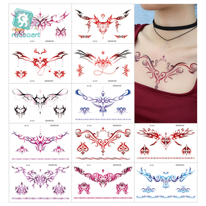 2025 ultimi <span class=keywords><strong>tatuaggi</strong></span> temporanei colorati realistici Body Art fiore spalla collo succube vita clavicola <span class=keywords><strong>tatuaggi</strong></span> temporanei - Product Image 1