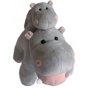 Peluche <span class=keywords><strong>Ippopotamo</strong></span> Natalizio da 12 Pollici con Cappello da Babbo Natale e Maglietta con Logo Stampato, <span class=keywords><strong>Ippopotamo</strong></span> Imbottito per Natale - Product Image 3