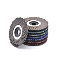 Disk Flap Gaya Korea Zirkonia Alumina Abrasif dengan Alas Plastik 4 Inch 100 mm Disk Flap P40-P320 Abrasif OEM ODM OBM