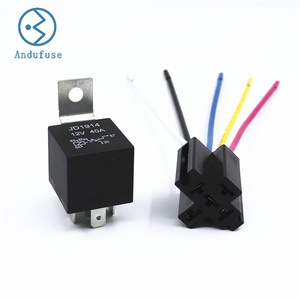 1 комплект JD1914 40A DC12V 24V 36V <span class=keywords><strong>48V</strong></span> 60V 72V 4-контактное 5-контактное реле с заменой проводов для автомобильного грузовика, фургона, мотоцикла - Product Image 1