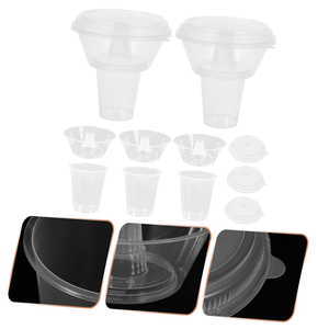 Offre Spéciale : Gobelets en plastique jetables de qualité alimentaire avec bol à collation intégré – Design créatif tout-en-un pour aliments et boissons - Product Image 6