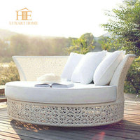 Canapé en rotin pour loisirs de plein air, mobilier de jardin, chaise longue pour piscine, bord de mer, balcon, terrasse, imperméable et résistant au soleil