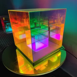 RGB Colors Cube Chair with IP65 Waterproof Glow Furniture Perfect LED Light Cube for Kid's Room, Party, Nursery, Pool Deck, Bar