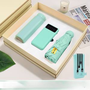 우산 선물이있는 선풍기 크리스마스 기념품 생일 연회 선물 발렌타인 결혼 선물 상자 세트 손님 결혼식 - Product Image 5